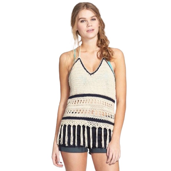 PAPER CRANE Crochet Halter Top - Picture 1 of 7